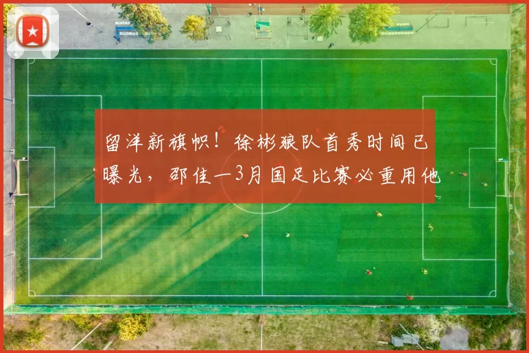 留洋新旗帜！徐彬狼队首秀时间已曝光，邵佳一3月国足比赛必重用他